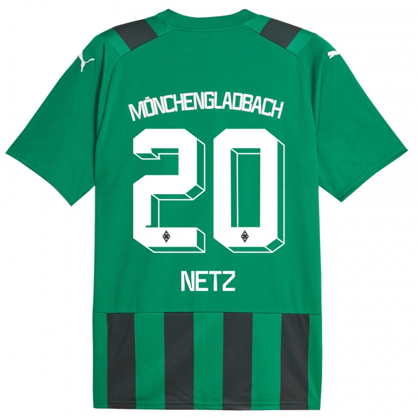 Hombre Camiseta Luca Netz #20 Verde Negro 2ª Equipación 2023/24 La Camisa Chile