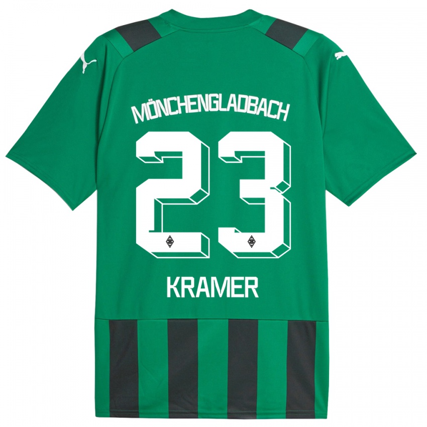 Hombre Camiseta Christoph Kramer #23 Verde Negro 2ª Equipación 2023/24 La Camisa Chile