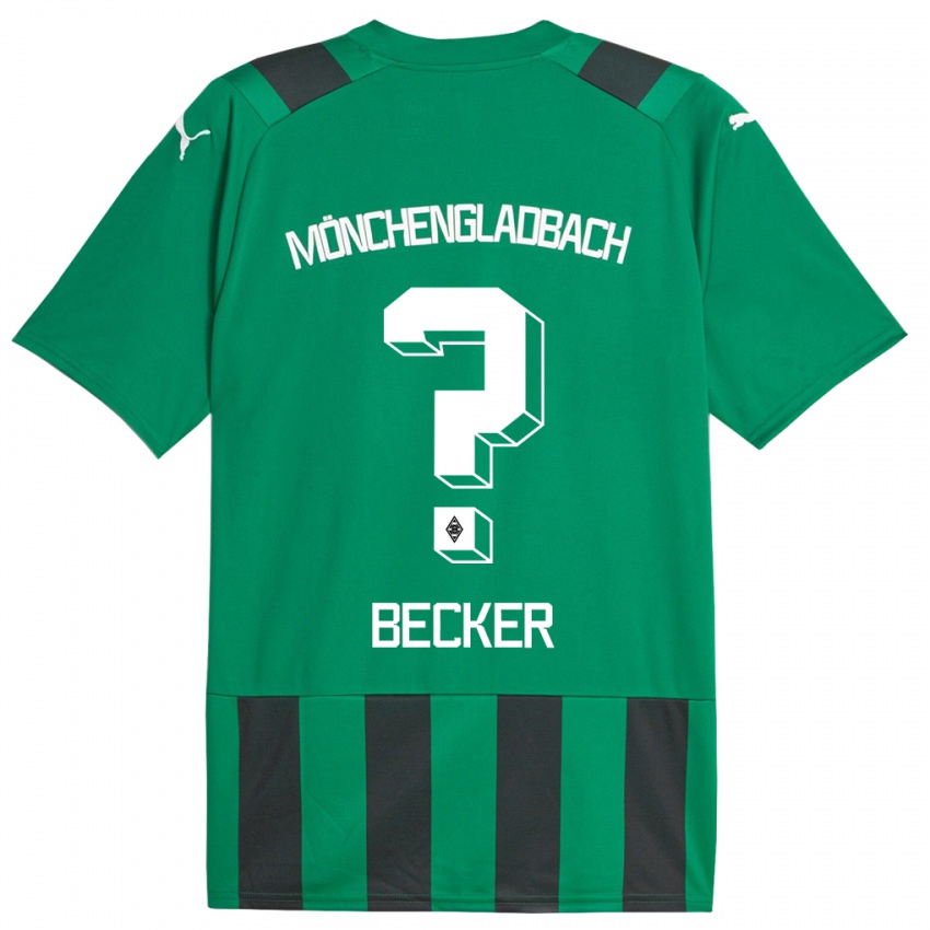Hombre Camiseta Benjamin Becker #0 Verde Negro 2ª Equipación 2023/24 La Camisa Chile