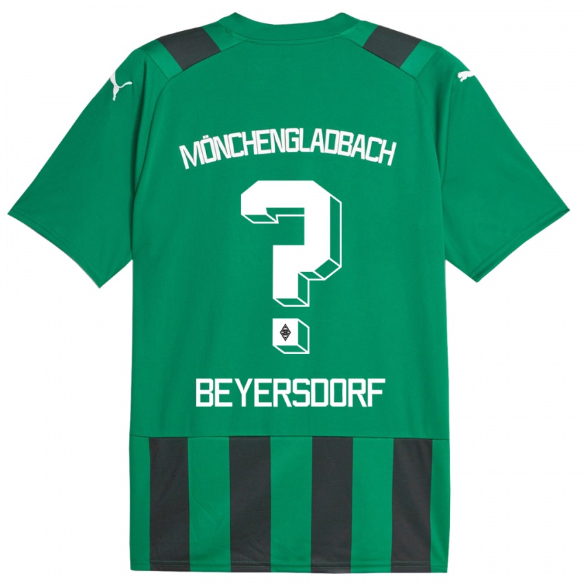 Hombre Camiseta Chris Beyersdorf #0 Verde Negro 2ª Equipación 2023/24 La Camisa Chile