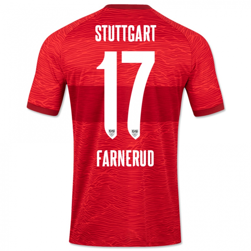 Hombre Camiseta Colin Farnerud #17 Rojo 2ª Equipación 2023/24 La Camisa Chile