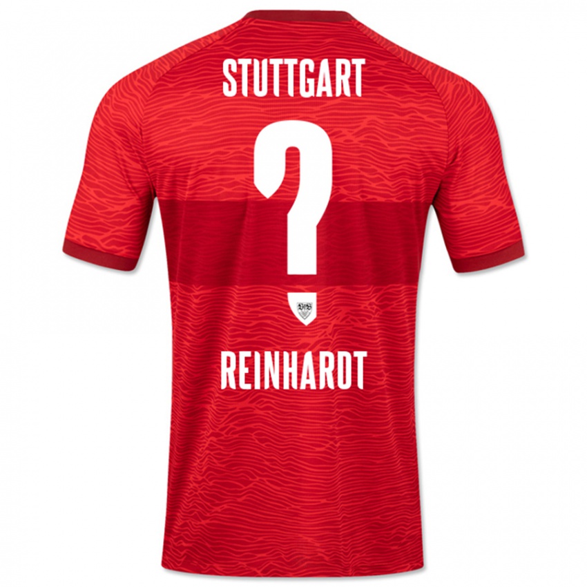 Hombre Camiseta Peter Reinhardt #0 Rojo 2ª Equipación 2023/24 La Camisa Chile