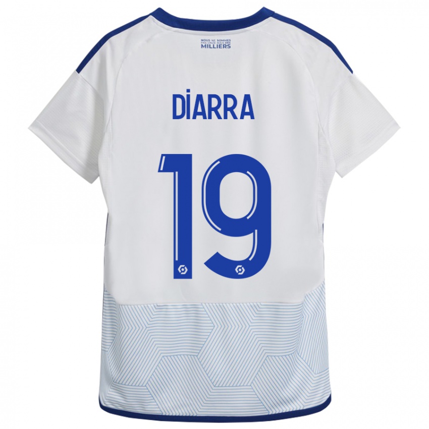 Hombre Camiseta Habib Diarra #19 Blanco 2ª Equipación 2023/24 La Camisa Chile