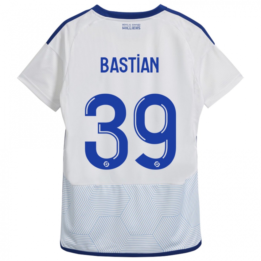 Hombre Camiseta Maxime Bastian #39 Blanco 2ª Equipación 2023/24 La Camisa Chile