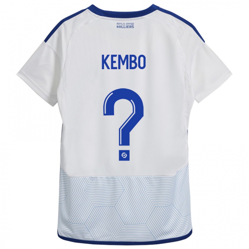 Hombre Camiseta Driss Kembo #0 Blanco 2ª Equipación 2023/24 La Camisa Chile