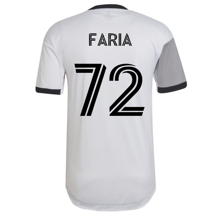 Hombre Camiseta Jordan Faria #72 Blanco 2ª Equipación 2023/24 La Camisa Chile