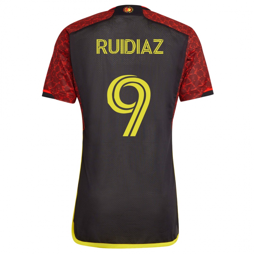 Hombre Camiseta Raúl Ruidíaz #9 Naranja 2ª Equipación 2023/24 La Camisa Chile