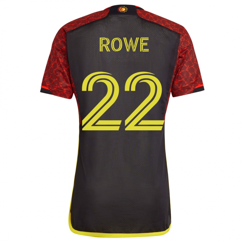 Hombre Camiseta Kelyn Rowe #22 Naranja 2ª Equipación 2023/24 La Camisa Chile