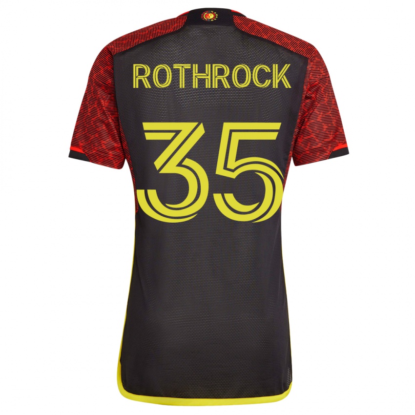 Hombre Camiseta Paul Rothrock #35 Naranja 2ª Equipación 2023/24 La Camisa Chile