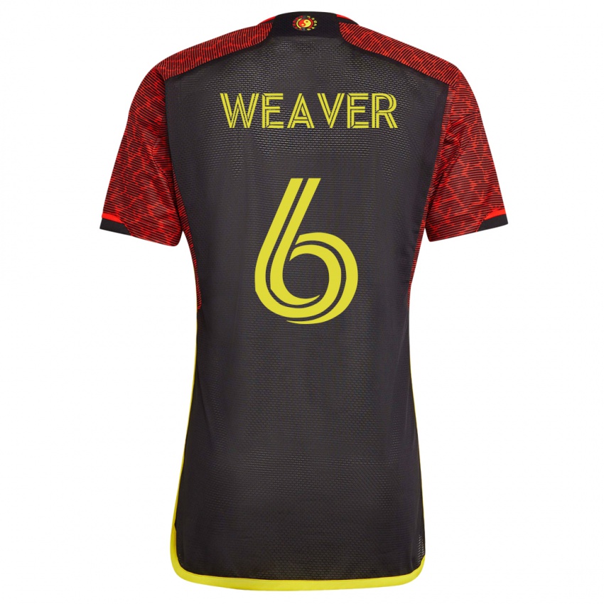 Hombre Camiseta Morgan Weaver #6 Naranja 2ª Equipación 2023/24 La Camisa Chile
