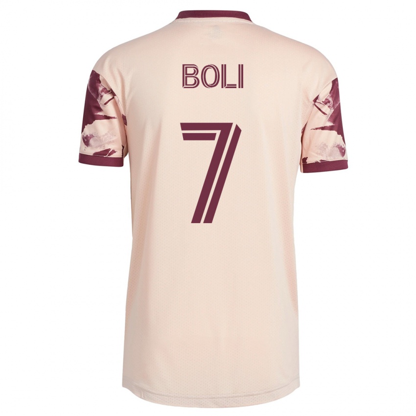Hombre Camiseta Franck Boli #7 Blanquecino 2ª Equipación 2023/24 La Camisa Chile