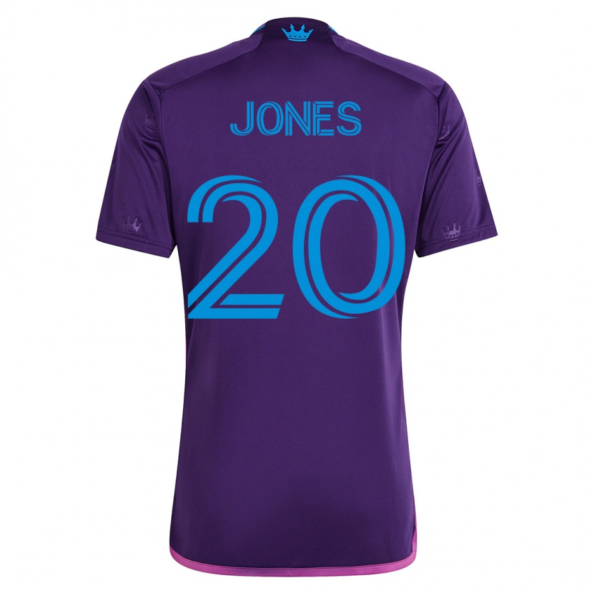 Hombre Camiseta Derrick Jones #20 Violeta 2ª Equipación 2023/24 La Camisa Chile