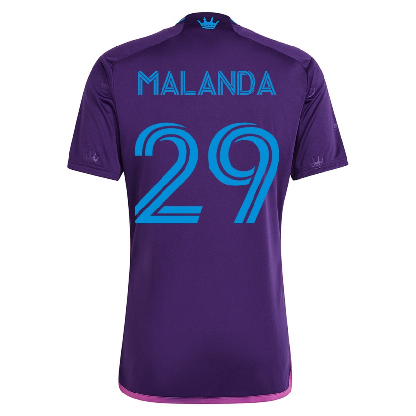 Hombre Camiseta Adilson Malanda #29 Violeta 2ª Equipación 2023/24 La Camisa Chile