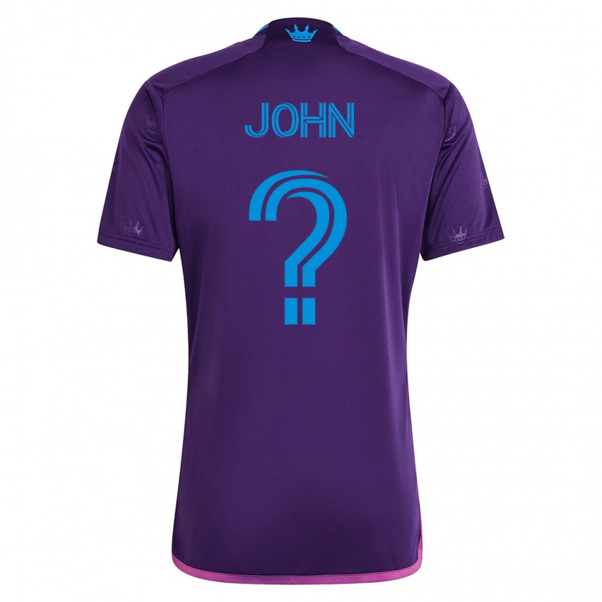 Hombre Camiseta Aron John #0 Violeta 2ª Equipación 2023/24 La Camisa Chile