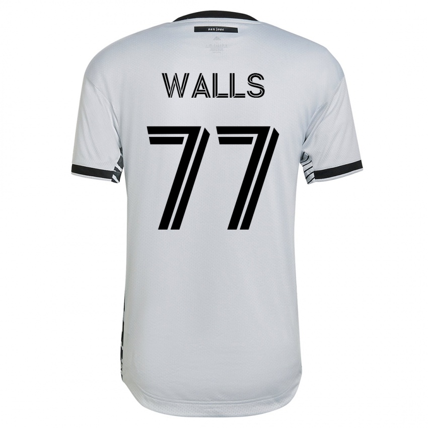 Hombre Camiseta Casey Walls #77 Blanco 2ª Equipación 2023/24 La Camisa Chile