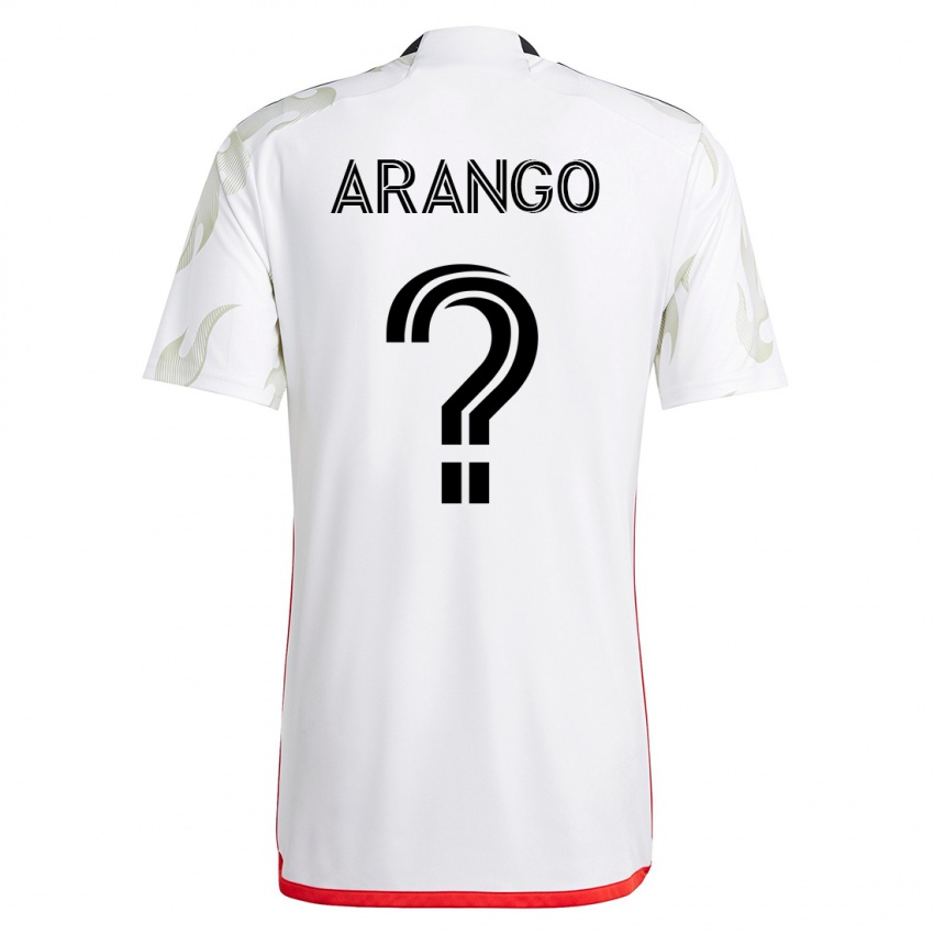 Hombre Camiseta Nicolas Arango #0 Blanco 2ª Equipación 2023/24 La Camisa Chile