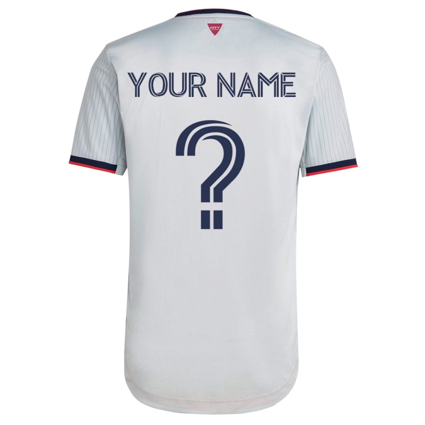 Hombre Camiseta Su Nombre #0 Blanco 2ª Equipación 2023/24 La Camisa Chile