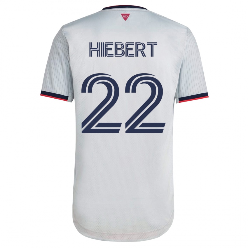 Hombre Camiseta Kyle Hiebert #22 Blanco 2ª Equipación 2023/24 La Camisa Chile