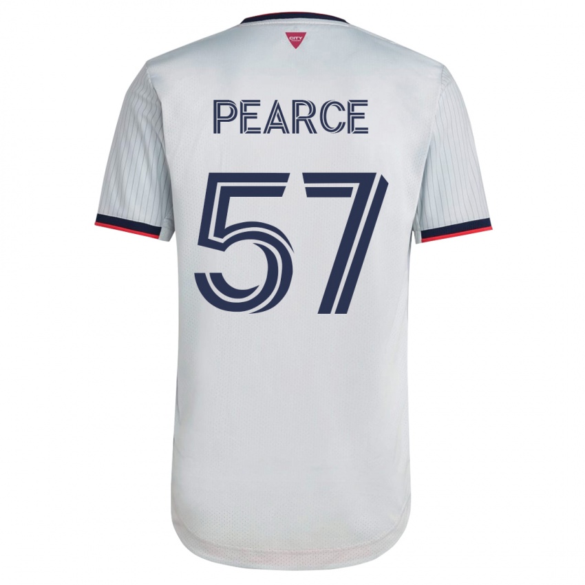 Hombre Camiseta Tyson Pearce #57 Blanco 2ª Equipación 2023/24 La Camisa Chile