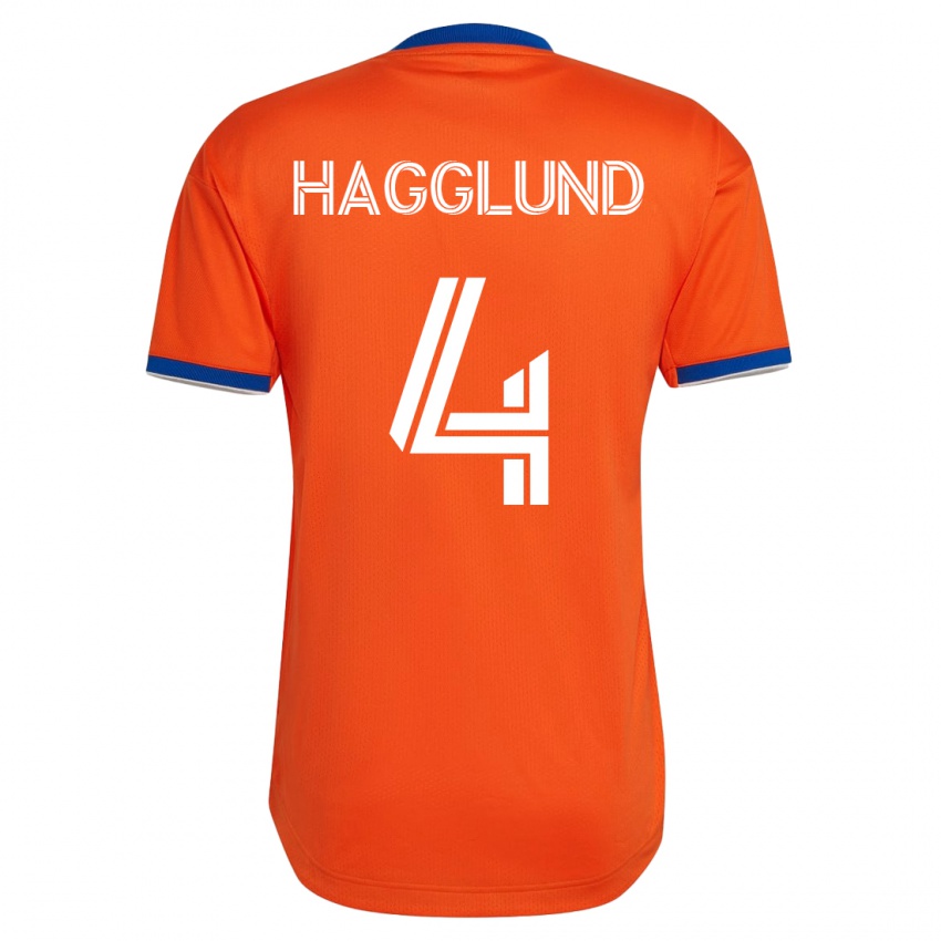 Hombre Camiseta Nick Hagglund #4 Blanco 2ª Equipación 2023/24 La Camisa Chile