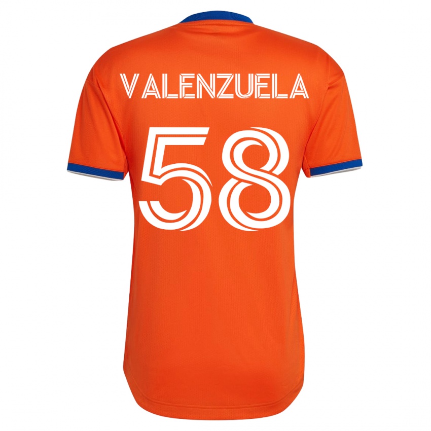 Hombre Camiseta Gerardo Valenzuela #58 Blanco 2ª Equipación 2023/24 La Camisa Chile