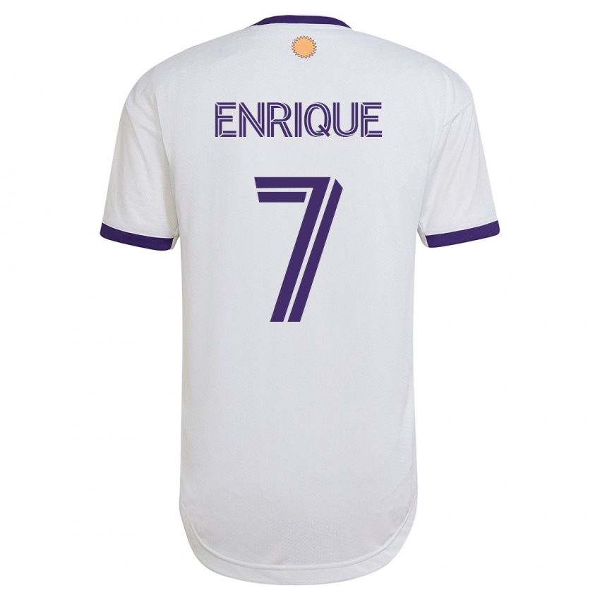 Hombre Camiseta Ramiro Enrique #7 Blanco 2ª Equipación 2023/24 La Camisa Chile