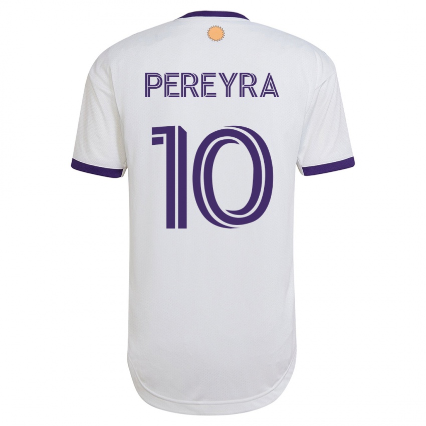 Hombre Camiseta Mauricio Pereyra #10 Blanco 2ª Equipación 2023/24 La Camisa Chile