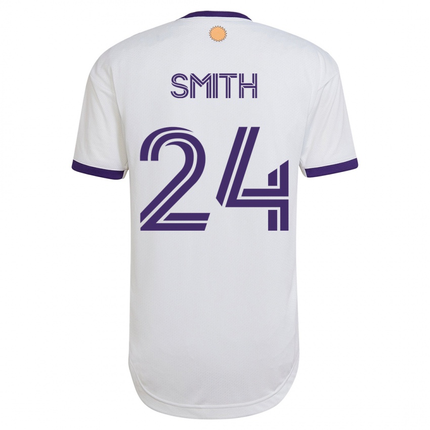 Hombre Camiseta Kyle Smith #24 Blanco 2ª Equipación 2023/24 La Camisa Chile