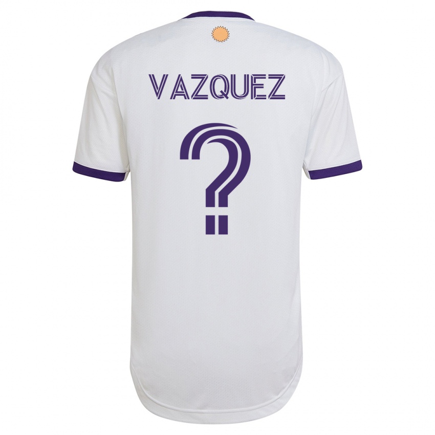 Hombre Camiseta Daniel Vazquez #0 Blanco 2ª Equipación 2023/24 La Camisa Chile