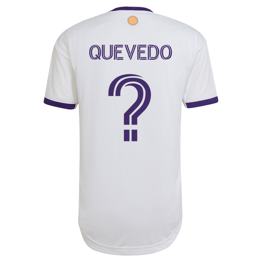 Hombre Camiseta Juan Quevedo #0 Blanco 2ª Equipación 2023/24 La Camisa Chile