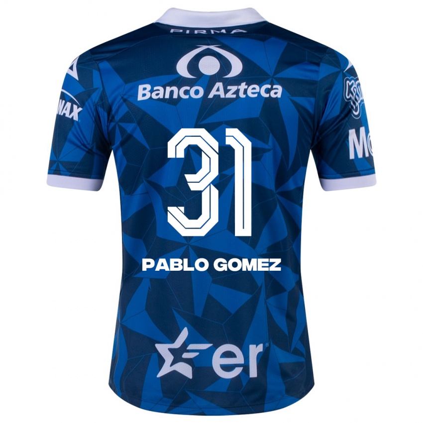 Hombre Camiseta Juan Pablo Gómez #31 Azul 2ª Equipación 2023/24 La Camisa Chile