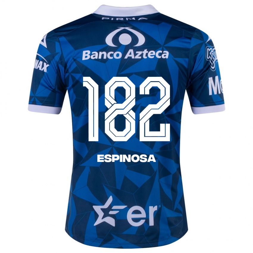 Hombre Camiseta Daniel Espinosa #182 Azul 2ª Equipación 2023/24 La Camisa Chile