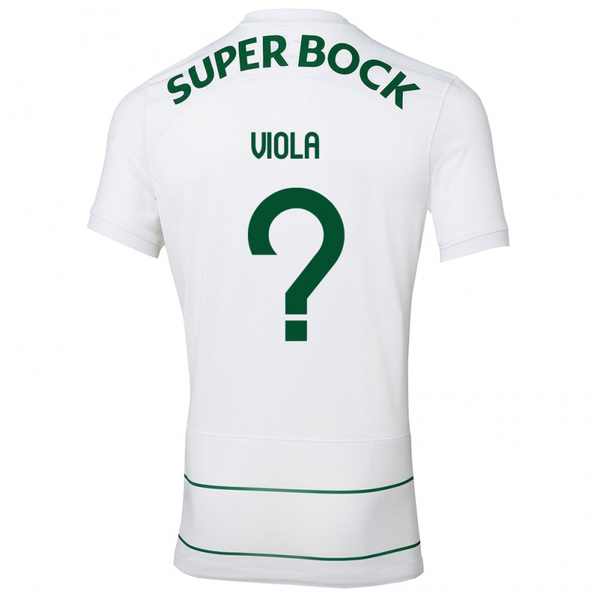 Hombre Camiseta Rodrigo Viola #0 Blanco 2ª Equipación 2023/24 La Camisa Chile