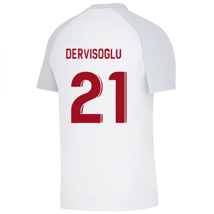 Hombre Camiseta Halil Dervişoğlu #21 Blanco 2ª Equipación 2023/24 La Camisa Chile
