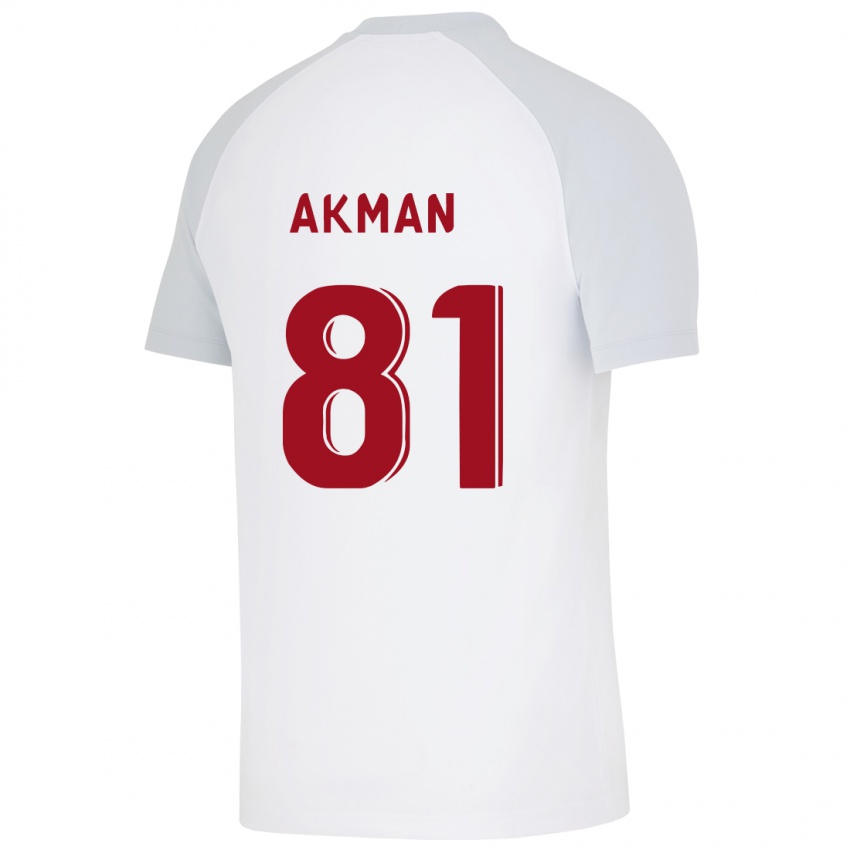 Hombre Camiseta Hamza Akman #81 Blanco 2ª Equipación 2023/24 La Camisa Chile