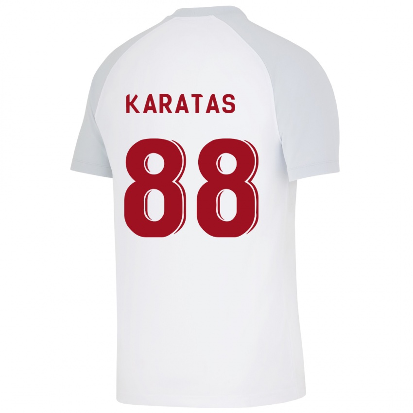 Hombre Camiseta Kazımcan Karataş #88 Blanco 2ª Equipación 2023/24 La Camisa Chile