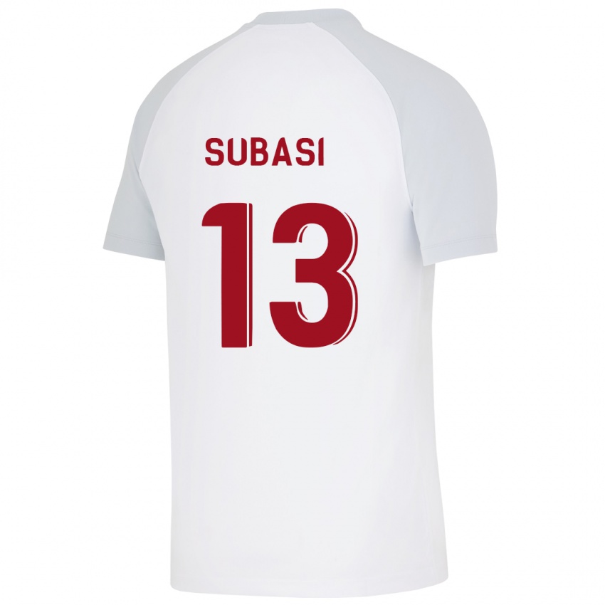 Hombre Camiseta Kadir Subasi #13 Blanco 2ª Equipación 2023/24 La Camisa Chile