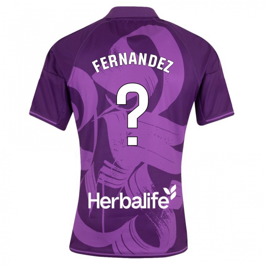 Hombre Camiseta Samu Fernández #0 Violeta 2ª Equipación 2023/24 La Camisa Chile