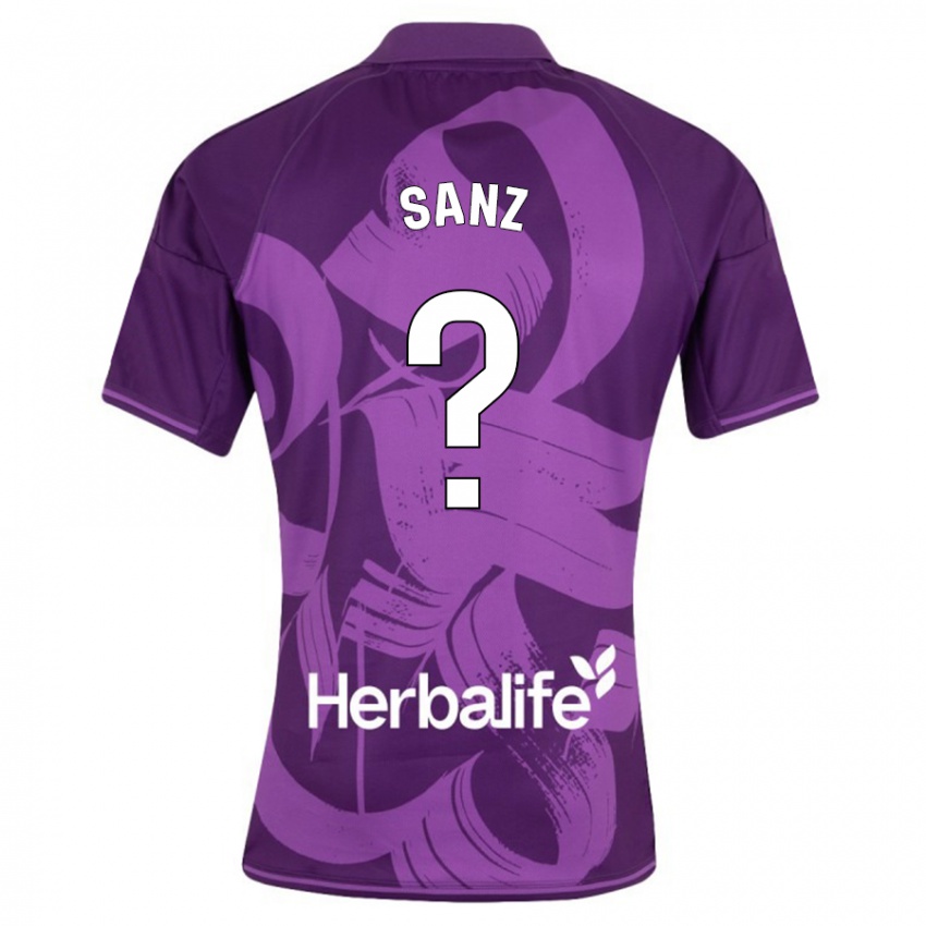 Hombre Camiseta David Sanz #0 Violeta 2ª Equipación 2023/24 La Camisa Chile