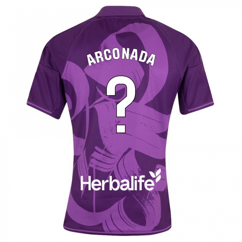 Hombre Camiseta Diego Arconada #0 Violeta 2ª Equipación 2023/24 La Camisa Chile