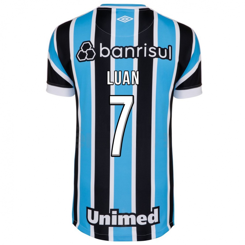 Mujer Camiseta Luan #7 Azul 1ª Equipación 2023/24 La Camisa Chile