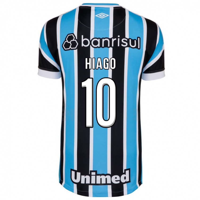 Mujer Camiseta Hiago #10 Azul 1ª Equipación 2023/24 La Camisa Chile