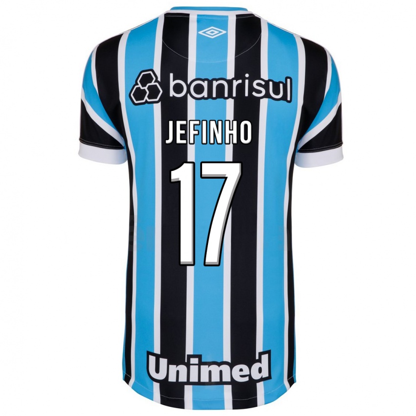 Mujer Camiseta Jefinho #17 Azul 1ª Equipación 2023/24 La Camisa Chile