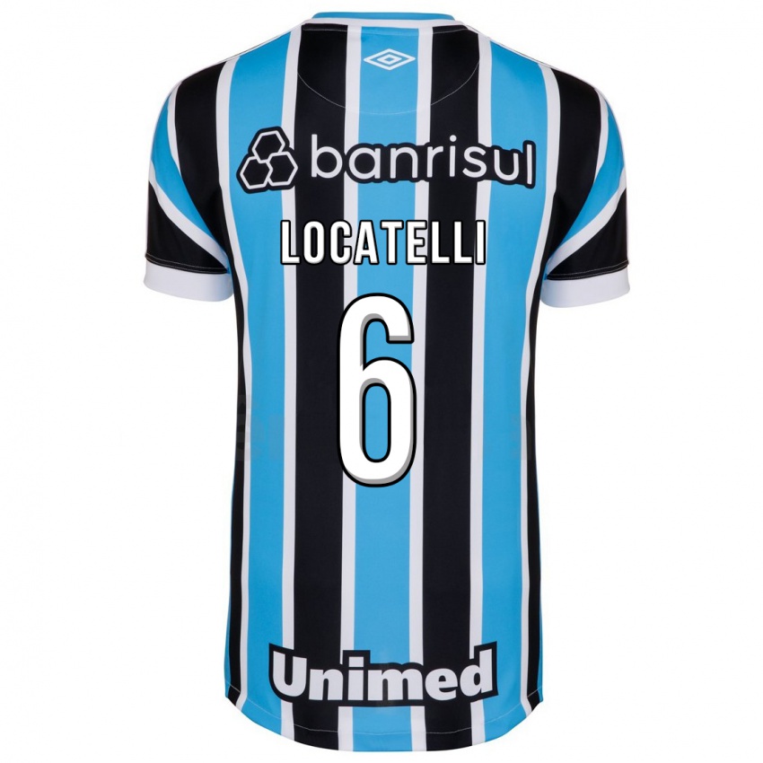 Mujer Camiseta Natane Locatelli #6 Azul 1ª Equipación 2023/24 La Camisa Chile