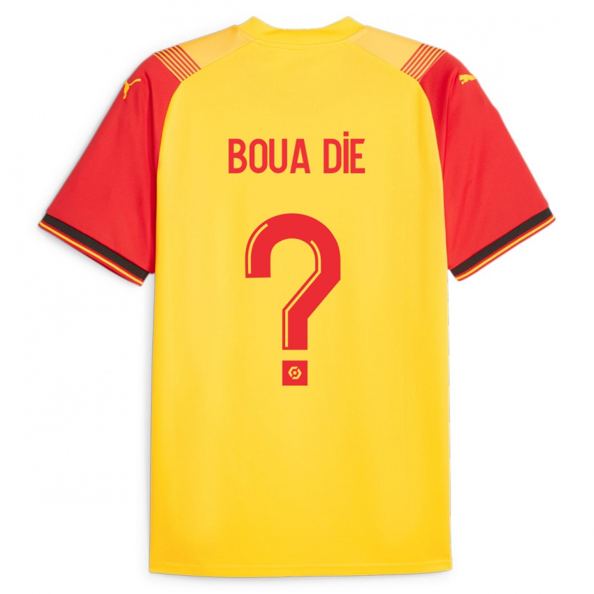 Mujer Camiseta Hervé Boua Dié #0 Amarillo 1ª Equipación 2023/24 La Camisa Chile