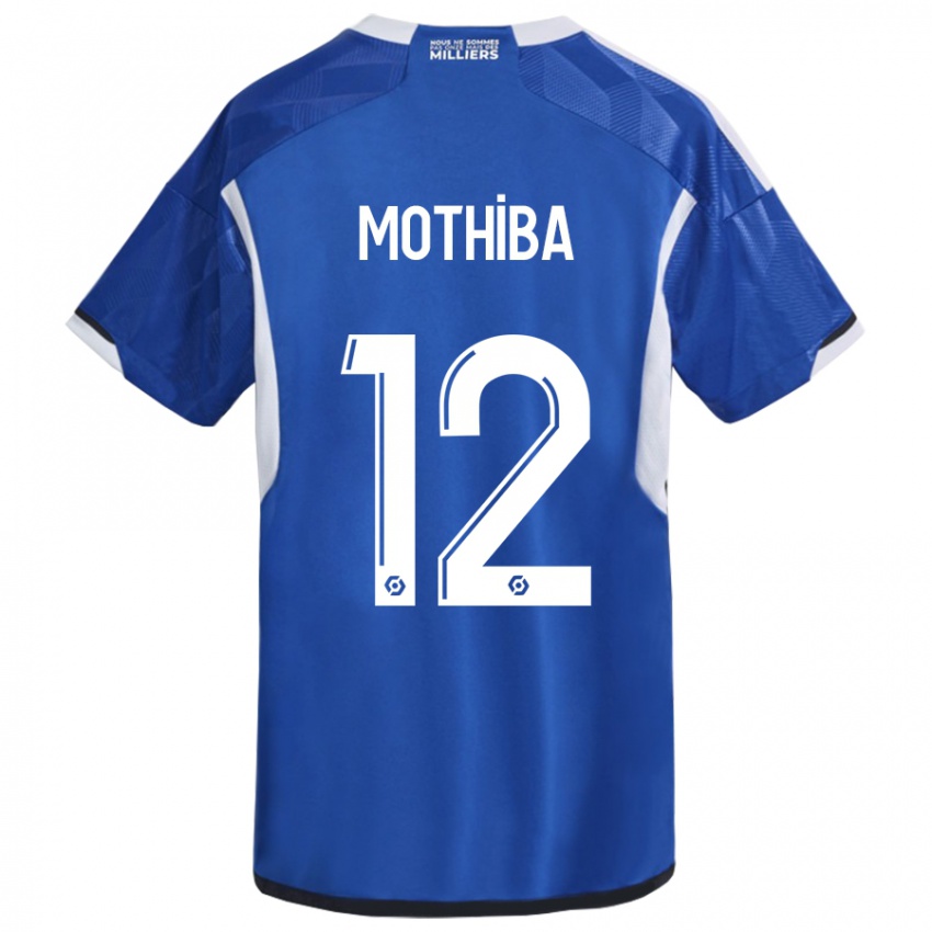 Mujer Camiseta Lebo Mothiba #12 Azul 1ª Equipación 2023/24 La Camisa Chile