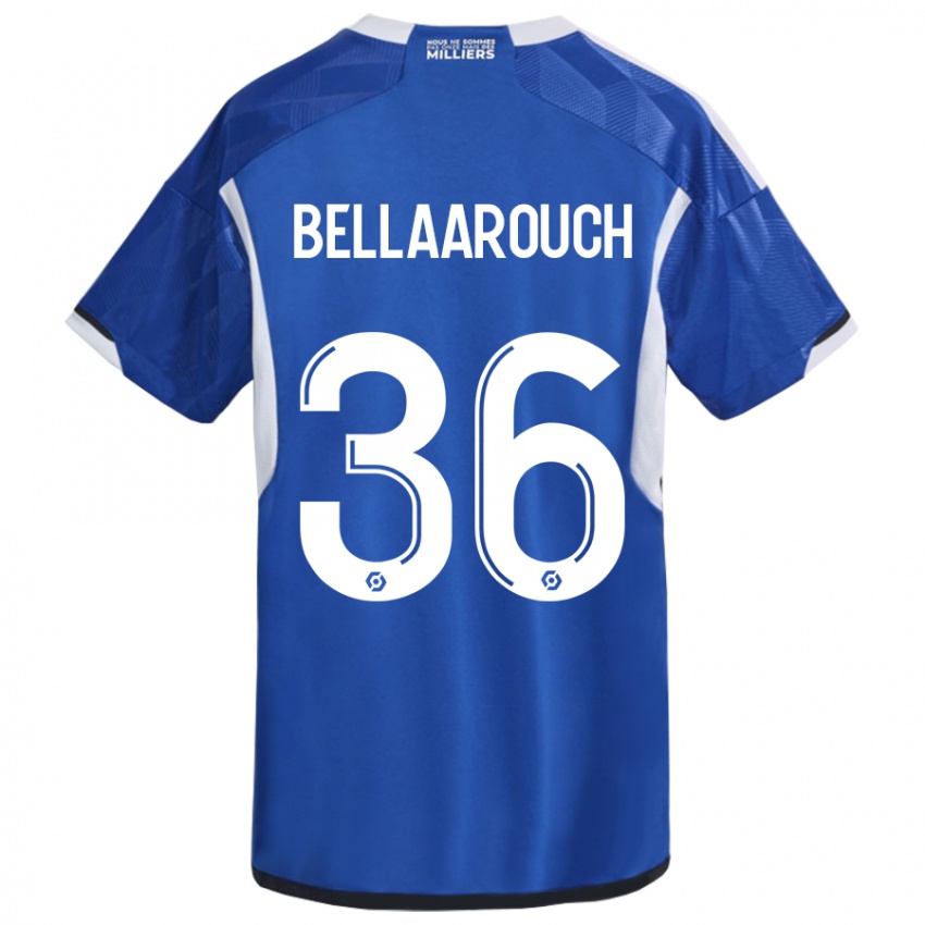 Mujer Camiseta Alaa Bellaarouch #36 Azul 1ª Equipación 2023/24 La Camisa Chile