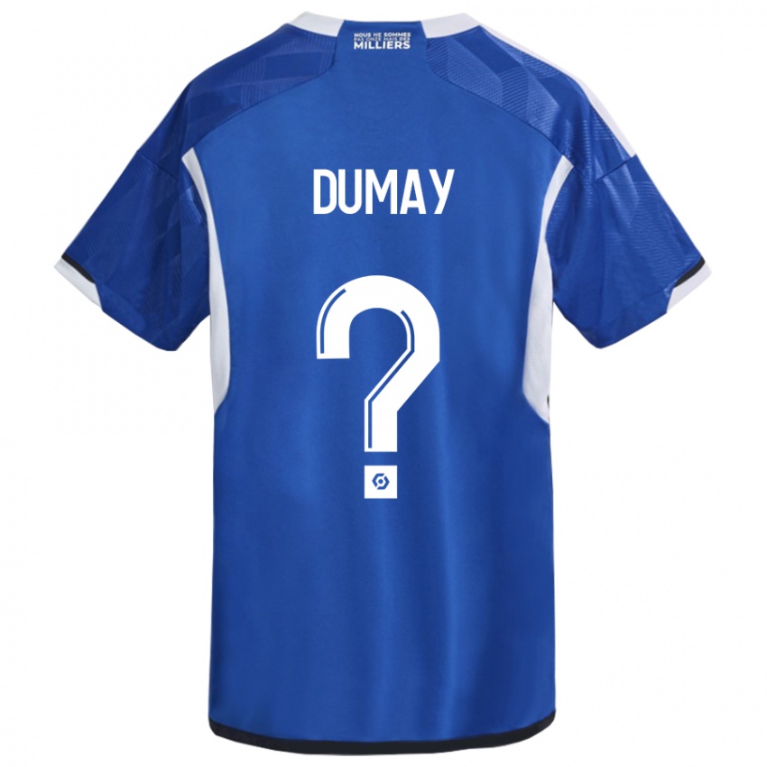 Mujer Camiseta Yoann Dumay #0 Azul 1ª Equipación 2023/24 La Camisa Chile