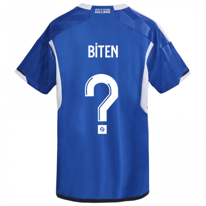 Mujer Camiseta Clancy Valère Biten #0 Azul 1ª Equipación 2023/24 La Camisa Chile