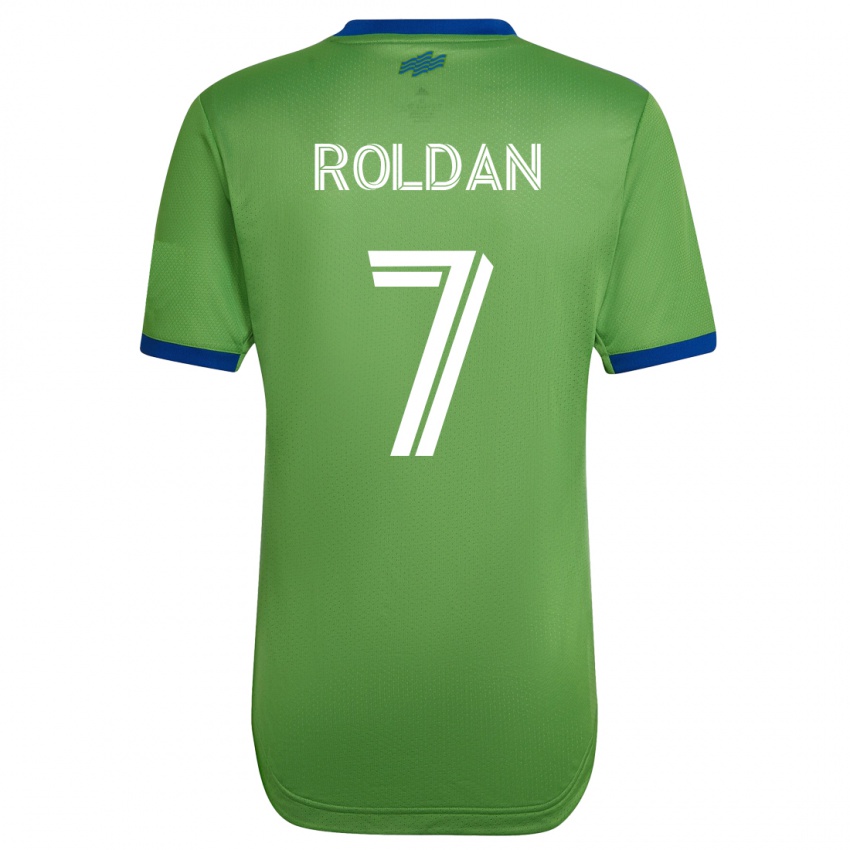 Mujer Camiseta Cristian Roldán #7 Verde 1ª Equipación 2023/24 La Camisa Chile